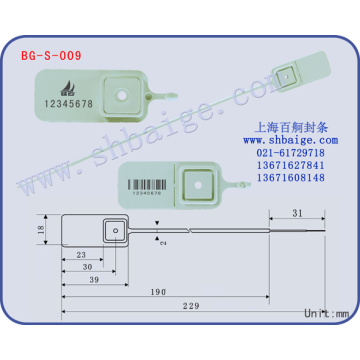 sello de línea de seguridad de plástico BG-S-009